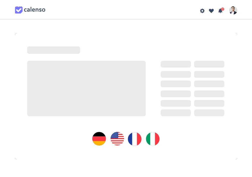 multi language booking tool