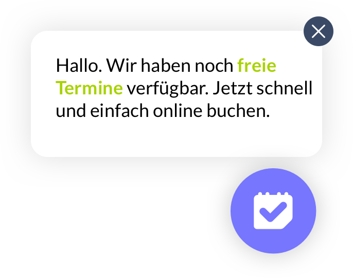 Online-Terminbuchung mit Chatbot Funktion - Calenso