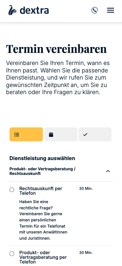 Calenso Helsana Buchung Screenshot 2