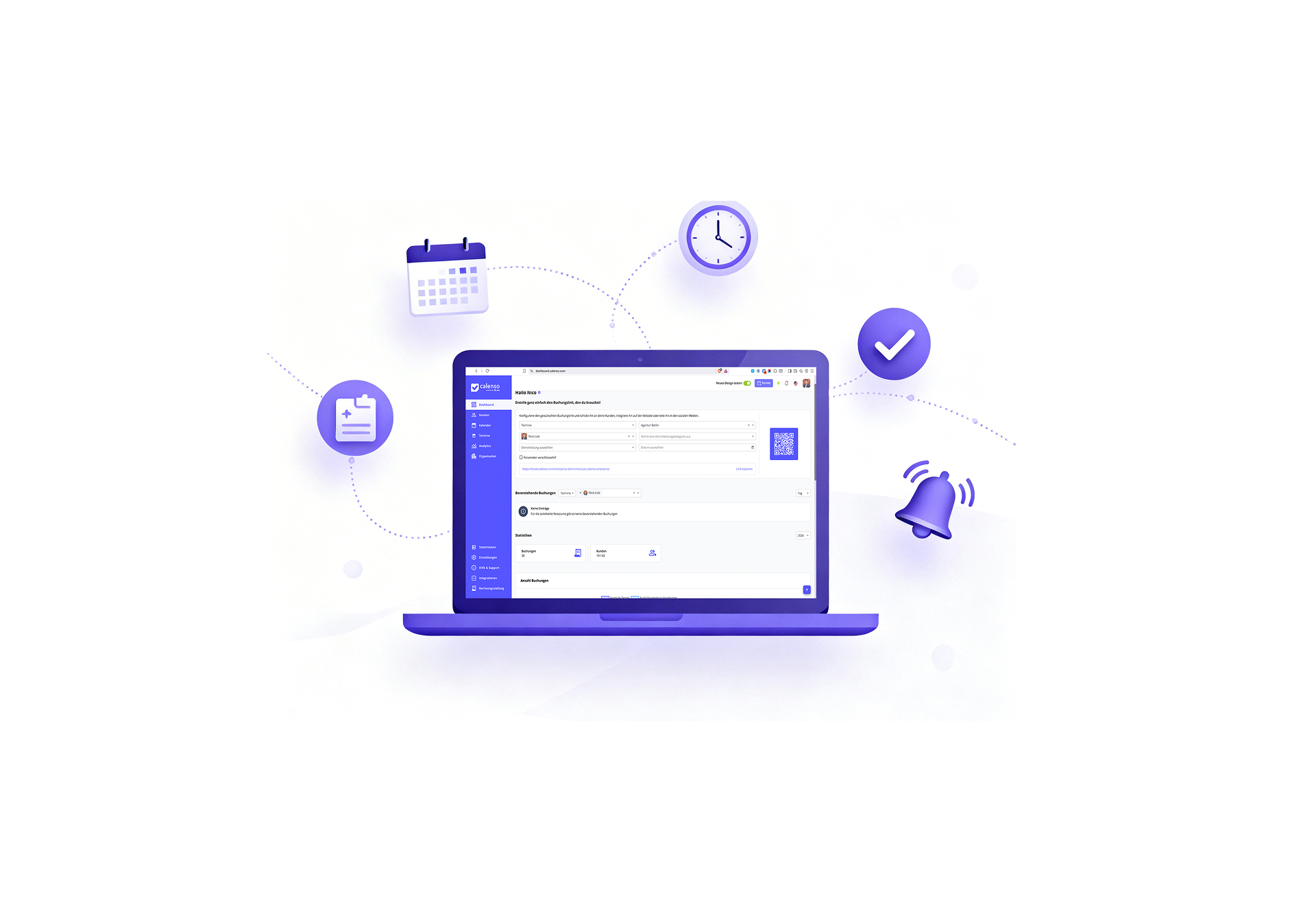 KI Terminplanung für Unternehmen durch Calenso.